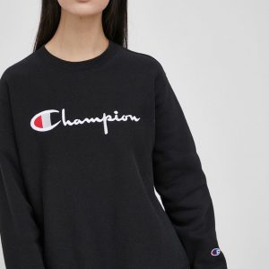 Champion Bluză 114612 femei, culoarea negru, cu imprimeu