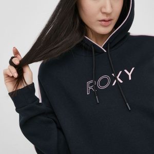AW21-BLD12M_99X_F1.jpg Roxy Bluză femei, culoarea negru, cu imprimeu