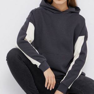 Jack Wolfskin Bluză femei, culoarea gri, material neted