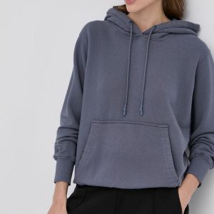 UGG Bluză femei, culoarea gri, material neted