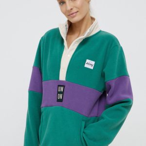 Eivy Bluză femei, culoarea verde, modelator