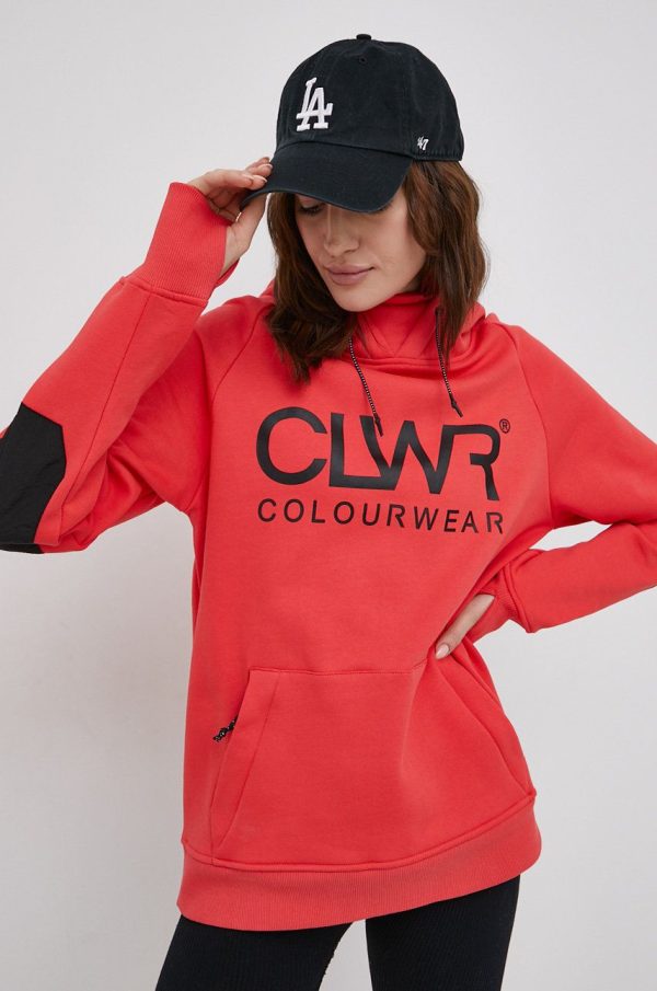 Colourwear Bluză femei, culoarea roz, cu imprimeu