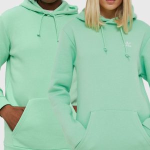Adidas Originals Bluză H34648 culoarea verde, material neted