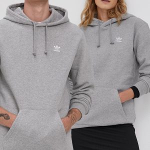 Adidas Originals Bluză H34654 culoarea gri, melanj
