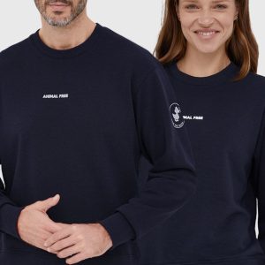Save The Duck Bluză culoarea albastru marin, cu imprimeu