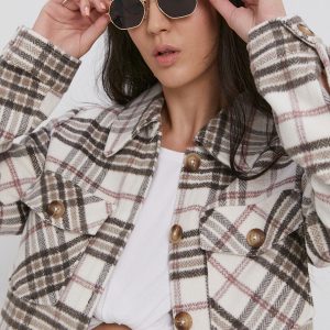 AW21-KDD004_90X_F1.jpg Vila Cămașă femei, culoarea gri, cu guler clasic, regular