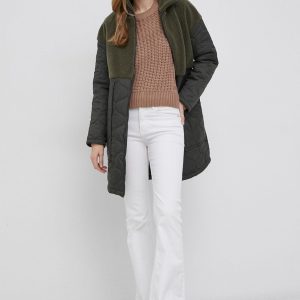 AW21-KPD0D2_91X_F1.jpg Vero Moda geaca femei, culoarea verde, de tranzitie, oversize