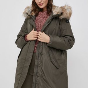 AW21-KUD01G_97X_F1.jpg Only Hanorac femei, culoarea verde, de iarnă