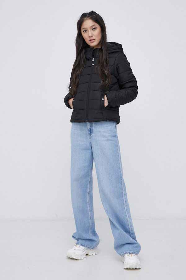 Vero Moda Geacă femei, culoarea negru, de tranzitie