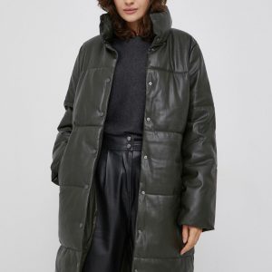 AW21-KUD04J_91X_F1.jpg Vero Moda Geacă femei, culoarea verde, de iarnă