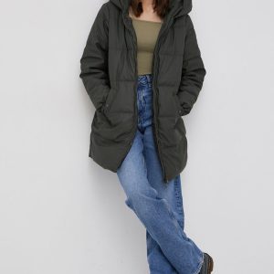 AW21-KUD04O_91X_F1.jpg Vero Moda Geacă femei, culoarea verde, de iarnă
