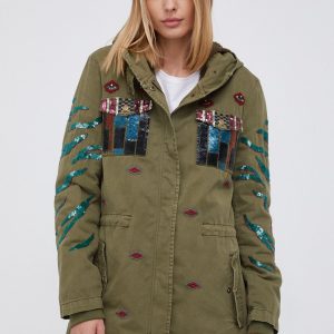 AW21-KUD05E_91X_F1.jpg Desigual Hanorac femei, culoarea verde, de tranzitie