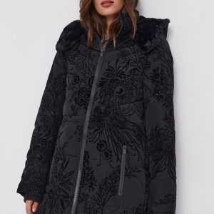 AW21-KUD05G_99X_F1.jpg Desigual Geacă femei, culoarea negru, de iarnă