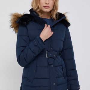 AW21-KUD0OF_59X_F1.jpg Pepe Jeans Geacă de puf femei, culoarea albastru marin, de iarnă