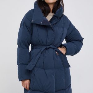 AW21-KUD0OK_59X_F1.jpg Pepe Jeans Geacă femei, culoarea albastru marin, de iarnă