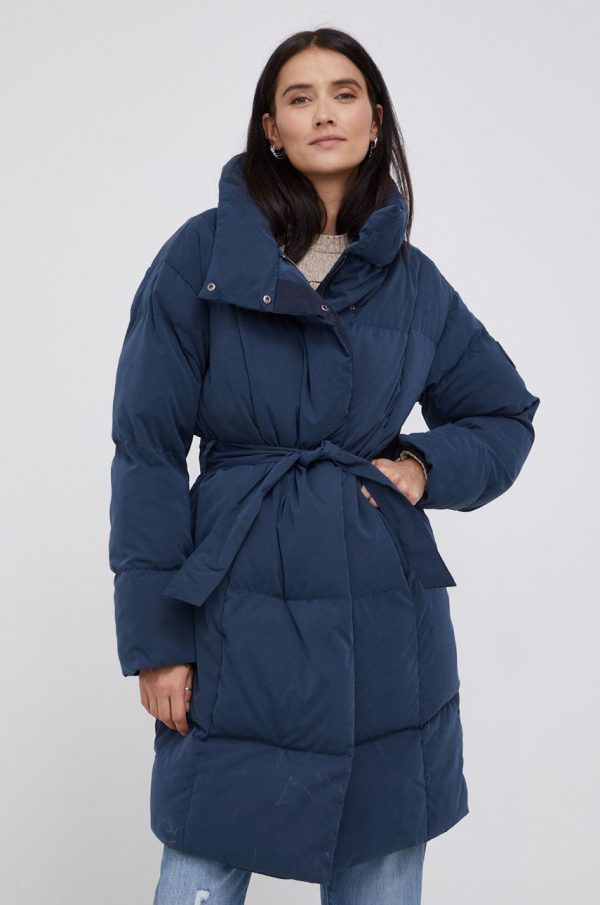 AW21-KUD0OK_59X_F1.jpg Pepe Jeans Geacă femei, culoarea albastru marin, de iarnă