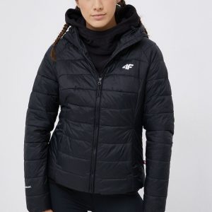 AW21-KUD0PO_99X_F1.jpg 4F Geacă femei, culoarea negru, de tranzitie