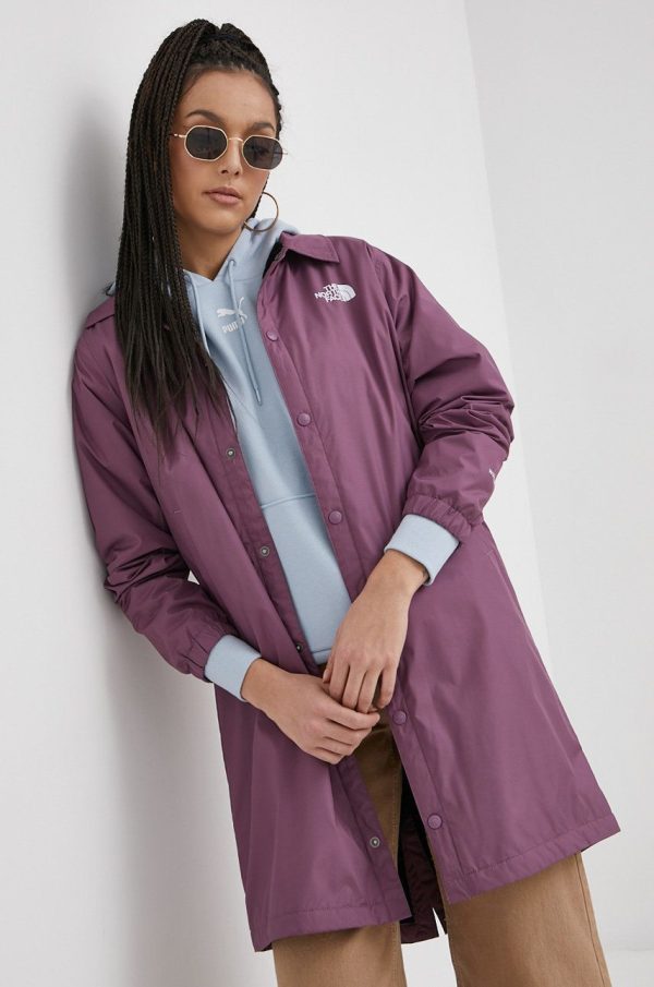 The North Face Geacă culoarea violet, de tranzitie