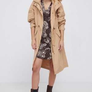 AW21-KUD1HC_08X_F1.jpg GAP Hanorac femei, culoarea galben, de tranzitie, oversize