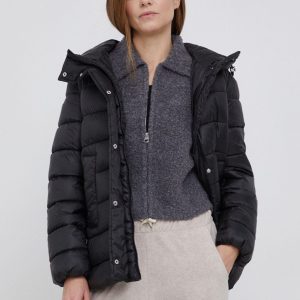 AW21-KUD1IE_99X_F1.jpg United Colors of Benetton Geacă femei, culoarea negru, de iarnă