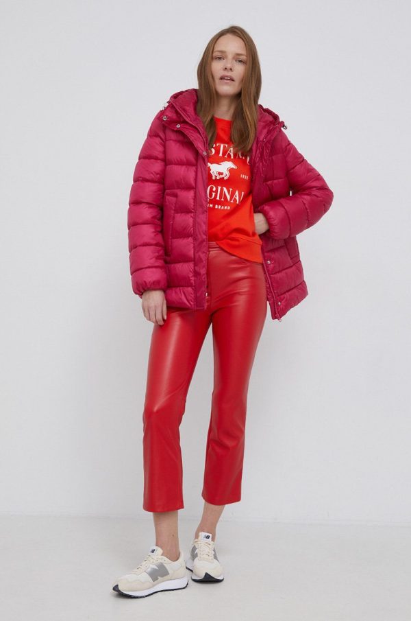 AW21-KUD1IF_43X_F1.jpg United Colors of Benetton Geacă femei, culoarea roz, de iarnă