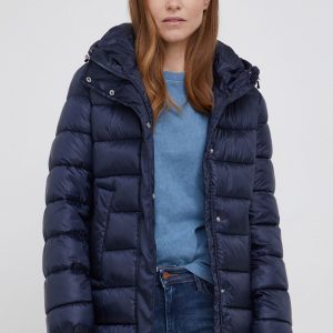 AW21-KUD1IK_59X_F1.jpg United Colors of Benetton Geacă femei, culoarea albastru marin, de iarnă