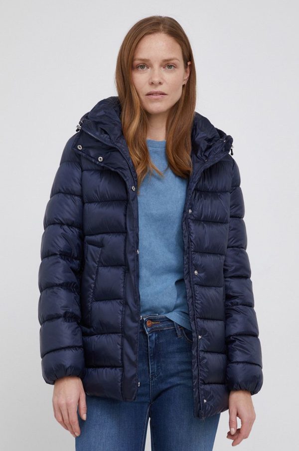 AW21-KUD1IK_59X_F1.jpg United Colors of Benetton Geacă femei, culoarea albastru marin, de iarnă