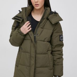 AW21-KUD1OH_78X_F1.jpg Superdry geaca femei, culoarea verde, de iarna
