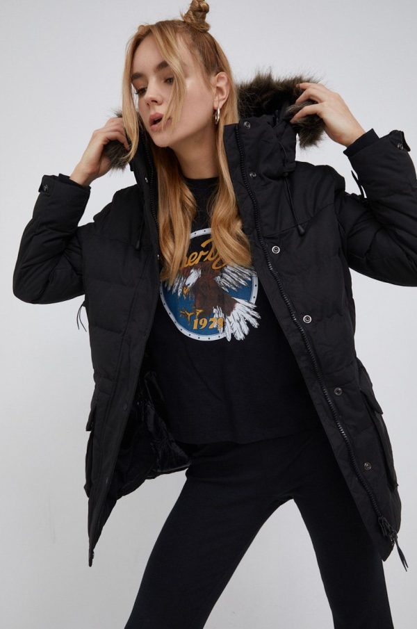 AW21-KUD1OP_99X_F1.jpg Superdry Geacă femei, culoarea negru, de iarnă