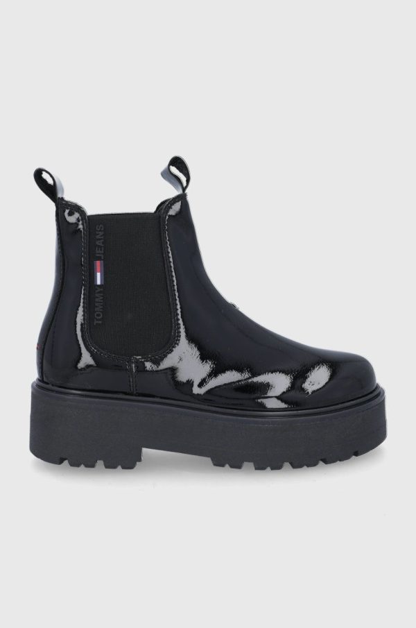 AW21-OBD01T_99X_F1.jpg Tommy Jeans Cizme femei, culoarea negru, cu platformă