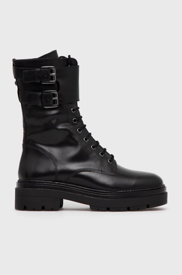 AW21-OBD0YA_99X_F1.jpg Aldo Bocanci de piele Ethaohan femei, culoarea negru, cu toc plat, izolare usoara