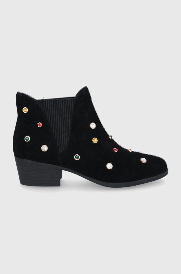 Desigual - Botine din piele intoarsa