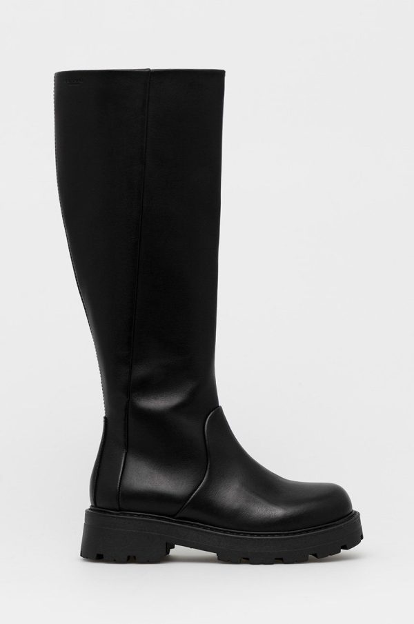 AW21-OBD243_99X_F1.jpg Vagabond ghete de piele Cosmo femei, culoarea negru, cu platforma