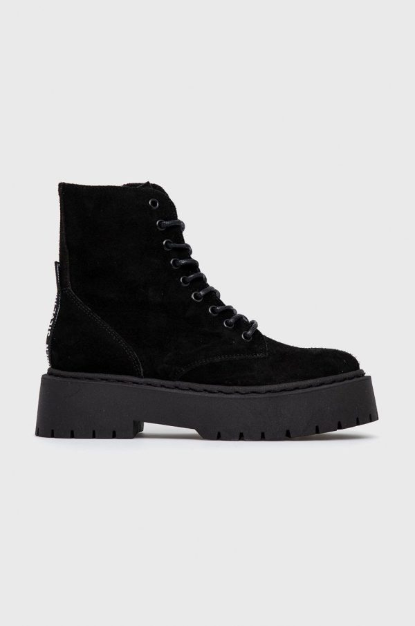 AW21-OBD2BA_99X_F1.jpg Steve Madden Cizme din piele întoarsă femei, culoarea negru, cu platformă