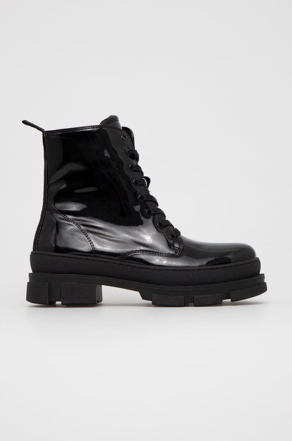 AW21-OBD2BS_99X_F1.jpg Steve Madden Botine femei, culoarea negru, cu toc plat