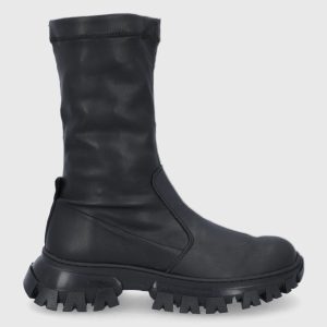 AW21-OBD2CB_99X_F1.jpg Steve Madden Botine femei, culoarea negru, cu platformă