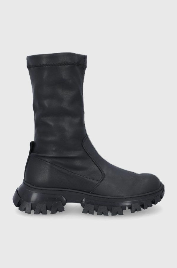 AW21-OBD2CB_99X_F1.jpg Steve Madden Botine femei, culoarea negru, cu platformă