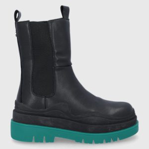 AW21-OBD2CE_99X_F1.jpg Steve Madden Ghete Chelsea de piele femei, culoarea negru, cu platformă