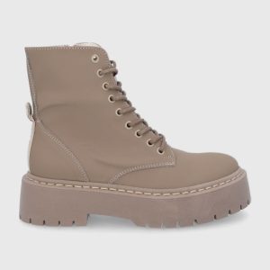AW21-OBD2CO_80X_F1.jpg Steve Madden Bocanci femei, culoarea bej, cu toc plat