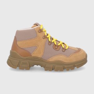 AW21-OBD39B_82X_F1.jpg Camel Active Botine femei, culoarea maro, cu platformă