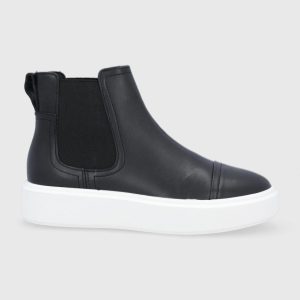 AW21-OBD3CD_99X_F1.jpg Marc O'Polo Ghete Chelsea de piele femei, culoarea negru, cu platformă