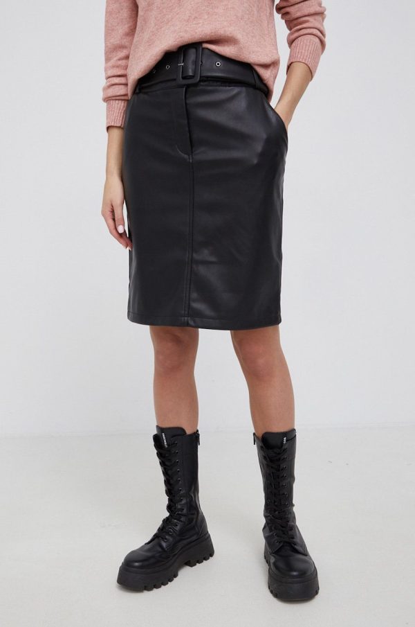 AW21-SDD02I_99X_F1.jpg Vila Fustă culoarea negru, mini, model drept