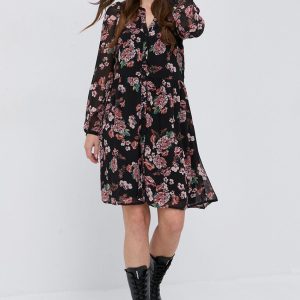 AW21-SUD02A_99X_F1.jpg Vila Rochie culoarea negru, mini, evazata