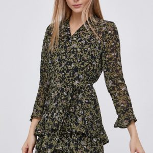 AW21-SUD0AP_97X_F1.jpg Only Rochie culoarea verde, mini, evazata