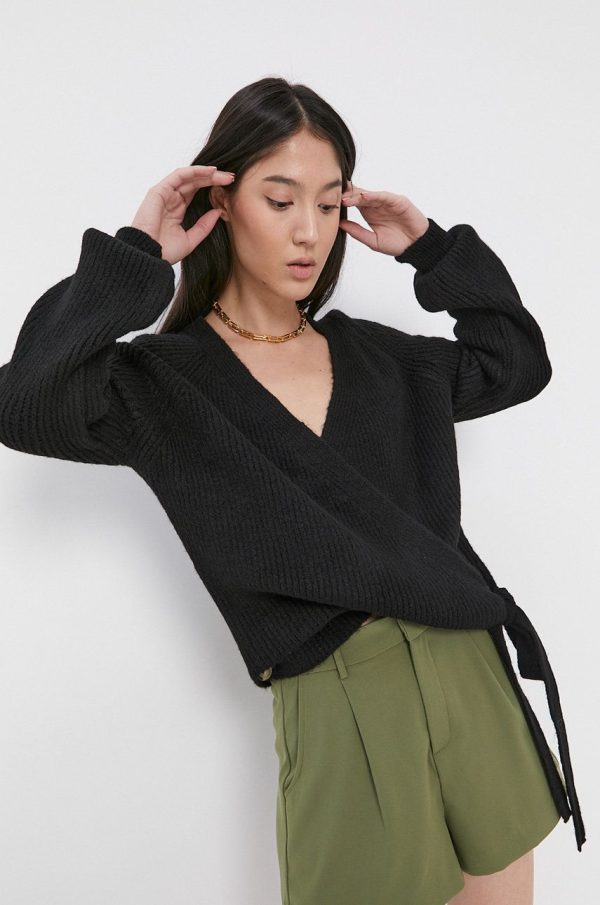 AW21-SWD0B7_99X_F1.jpg Only Cardigan femei, culoarea negru, calduros