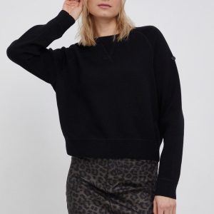 Superdry Bluză femei, culoarea negru
