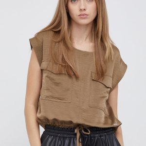 AW21-TSD12F_97X_F1.jpg Dkny Bluză culoarea verde