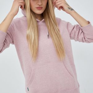 Superdry bluza femei, culoarea roz, neted
