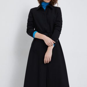 AW22-KPD0BR_99X_F1.jpg United Colors of Benetton palton femei, culoarea negru, de tranzitie