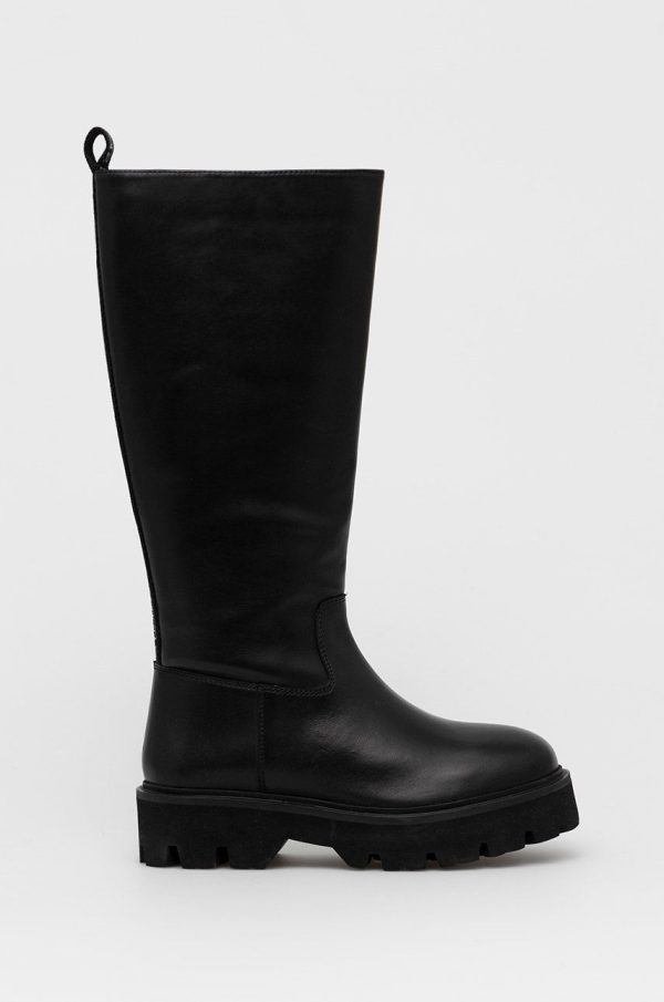 AW22-OBD1AY_99X_F1.jpg Blauer ghete de piele Elsie femei, culoarea negru, cu platforma